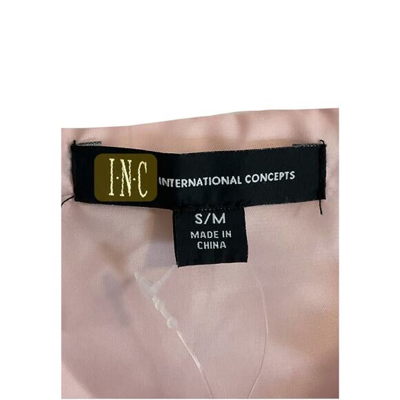 INC International Concepts Vest Women’s Size S/M Pink White Soft Faux-Fur Ombre - Picture 3 of 8